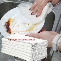 ๑ Ag(Silver ion) Antibacterial Wipes Wood Fiber Dishcloth Kitchen Dish Towel For Kitchen Rag Stain Remove Cleaning Cloth Wholesale