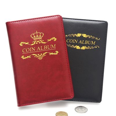 ✺ 120Pcs Numismatic Album Coin Memorial Book Mini Album Commemorative Coin Storage Album Book Coin Holders Collector Gifts