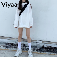 Viyaa เสื้อฮู้ด เสื้อแขนยาวอบอุ่น หลวมและสบาย นุ่มนวล วินเทจ ชิค สบายๆ WWY23000ME 41Z231008