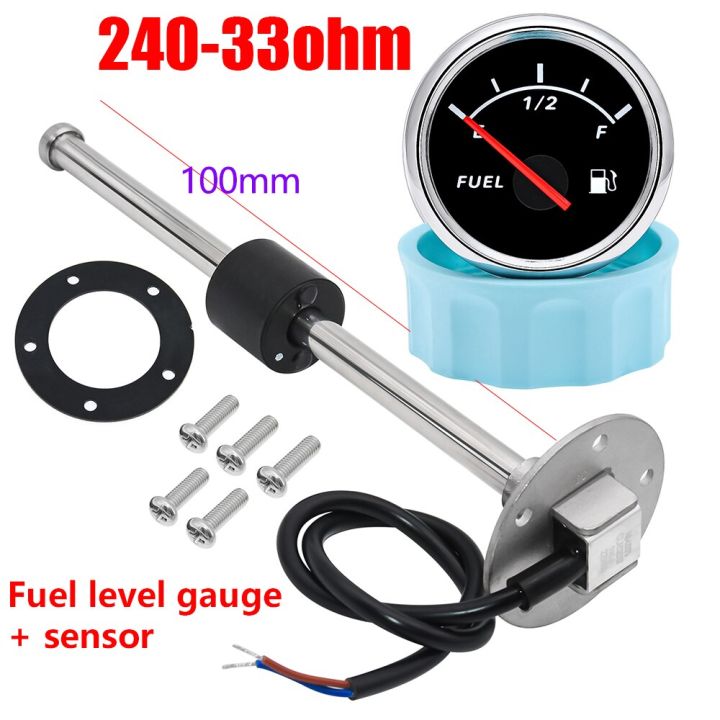 240-33Ohm Fuel Level Gauge Stainless Steel Marine Fuel Level Gauge ...