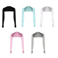 สตรีฤดูร้อน Bolero Shrug Anti-UV Golf Cooling ผ้าคลุมไหล่แขนแขน Thumb Hole Sun Protection กีฬากลางแจ้งแขนใหม่ Dropship-sdfwerwewewq