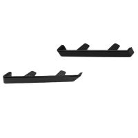 1Pair Front Bumper Left Right Plate Bracket Glossy Black Trim Holder Replacement Parts for Maserati Ghibli M157 2014-2020 670011292 670011291