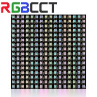 16X16แบบยืดหยุ่น RGB WS2812B 1-10ชิ้น8X32 Led 256พิกเซลแผงหน้าจอเมทริกซ์โมดูล Led WS2812 DC5V เชิงนิเวศสามารถระบุที่อยู่รายบุคคลได้