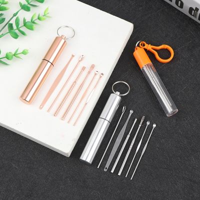 【cw】 6Pcs/Set Ear Pick Cleaning Set Wax Remover Cleaner