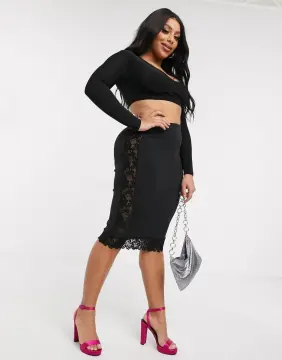 Black pencil 2024 skirt 7xl