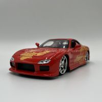 Jada 1:24รถ Diecast ของเล่นโมเดล Collector Edition จำลองรถมาสด้า RX-7แบบคลาสสิก