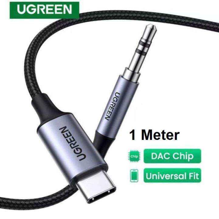 Ugreen Original Kabel Converter Type C Male To Aux Mm Male Dac M