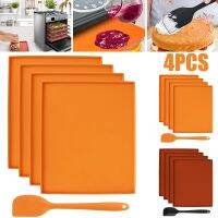 【CW】 4Pcs Silicone Non-stick Dehydrator Mats with Sheets Multifunctional Trays Baking Supplies