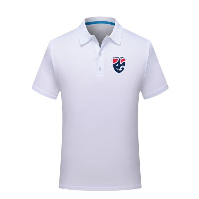 ฟุตบอลทีมชาติไทยโลโก้พิมพ์เสื้อโปโลปกเสื้อกีฬาแห้งเร็วเสื้อโปโลกีฬาเสื้อยืดลำลองธุรกิจท็อป
