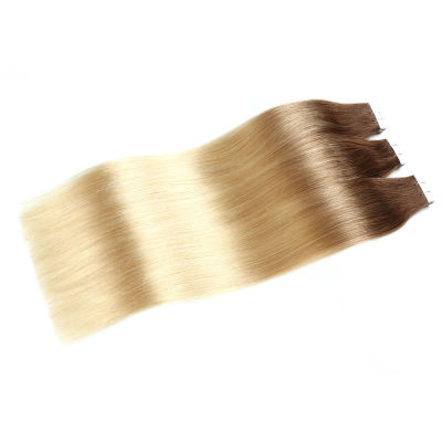 Sindra Remy Tape In Human Hair Extensions Double Drawn Hair Straight 20 pcs 40pcs On Adhesives Seamless Hair Extensions 14"-24"