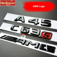 Hardingsun สำหรับ Mercedes Benz AMG โลโก้ป้ายสัญลักษณ์เอเอ็มจี A35 A45 C43 C63 E63 CLA45 GLC63 GLA45โลโก้ GLS63เทอร์โบโลโก้4MATIC