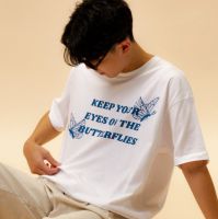 BULLSEYES-KEEP YOUR EYES TEE เสื้อยืด สีขาว (unisex)