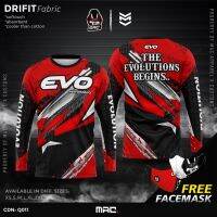 [In stock] 2023 design * Sale* ✧MAC EVO Full Sublimation Long Sleeve T-Shirt 3D Print Breathable  Tee ，Contact the seller for personalized customization of the name