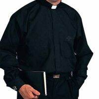 Priest Mens Clergy เสื้อ Anglican Pastor Roman Priest Collars รัฐมนตรี Preacher Tops Costume