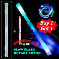 【ซื้อ1แถม1】Spinning Pen LED Rolling FingerOne Piece Glow Fingers Balance Spinning Pen Cool Beginner โคมไฟส่องสว่างหมุนปากกาเครื่องเขียนปากกา