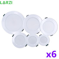 6pcslot LED Downlight 3W 5W 7W 9W 12W 15W AC220V 240V Warm Cold White Recessed LED Lamp Spot Light Led Bulb For Bedroom Kitchen