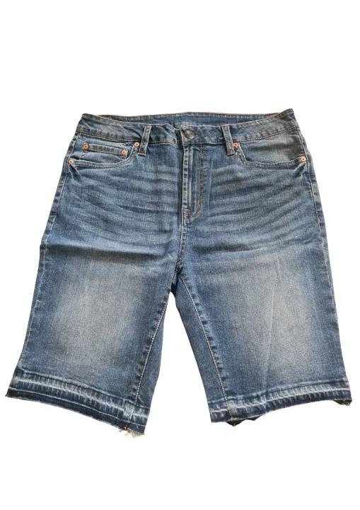 Aeropostale Men's Unfinished Hem Stretch Denim Shorts Original Overrun ...