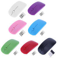 เมาส์ไร้สาย2.4GHz พร้อมตัวรับสัญญาณ USB 1000 DPI Photoelectric Mouse ล้อเลื่อนแบบพกพา Hyper-Fast สำหรับโน้ตบุ๊คเดสก์ท็อปพีซี