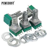 5pcs RK097N 5K 10K 20K 50K 100K 500K B5K with a switch audio 3PIN ibuw shaft 15mm  amplifier sealing Potentiometer