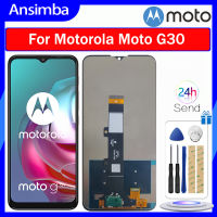 Ansimba จอแอลซีดีไอพีเอซต้นฉบับสำหรับ Motorola Moto XT2129 G30/ชิ้นส่วนจอสัมผัสแอลซีดีของเครื่องแปลงดิจิทัล PAML0000IN สำหรับ Motorola Moto หน้าจอ G30