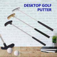 Miniature Golf Clubs Stainless Steel Shaft Zinc Alloy Head Portable Golf Clubs Golf Accessories 2-Way Putter Anti-Rust for School Study Rooms Bedrooms Home fashion