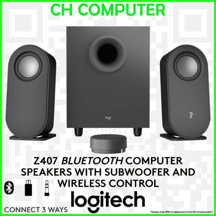 Logitech Z407 Bluetooth Computer Speakers With Subwoofer And Wireless Control Immersive Sound 2631