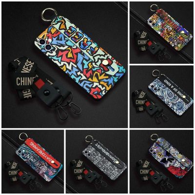 New cover Phone Case For iphone 12 Mini Anti-dust New Arrival Soft Case Waterproof Fashion Design TPU Graffiti Lanyard