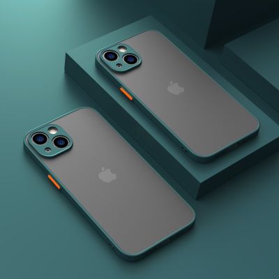 [สินค้าใหม่ในสต็อก] หรูหราซิลิโคนกันกระแทกกรณีเคลือบสำหรับ iPhone 14 13 12 11 Pro Max บวกกรณีปกโปร่งใส IPhone13 X XR XS 13Pro 7 8 SE