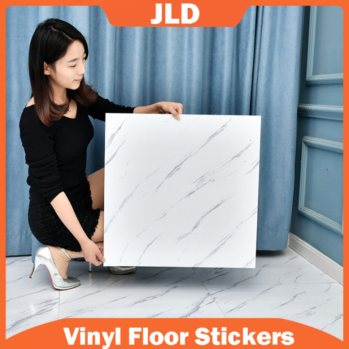 JLD Self-Adhesive Vinyl Tiles PVC Floor Stickers Flooring Waterproof ...