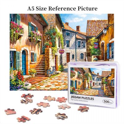 Rue De Village Wooden Jigsaw Puzzle 500 Pieces Educational Toy Painting Art Decor Decompression toys 500pcs