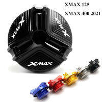 XMAX 400เครื่องยนต์น้ำมันฟิลเลอร์หมวกสำหรับ YAMAHA XMAX 125 XMAX400 2021เทค MAX XMAX 400 2022 2023น้ำมันท่อระบายน้ำเสียบฝาครอบสกรู