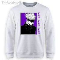 Aolzbiip49h Jujutsu Kaisen Anime Nhật Bản Quần Tây Nam Nữ Gojo Satoru Đồ Họa Áo Khoác Len Oversize Bông Tai Kẹp Cổ Tròn Moletom Hoody