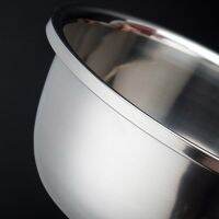 [COD] Soup plate extra thick stainless steel basin round deepening egg-beating and boiled fish multi-use soup