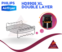 HD9905 XL DOUBLE LAYER อุปกรณ์เสริมของแท้สำหรับหม้อทอดไร้น้ำมัน PHILIPS Airfryer รุ่น HD9650และ9860