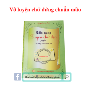 Vở mẫu luyện chữ đứng chuẩn mẫu cơ bản