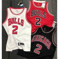 เสื้อกีฬาแขนกุด ลาย NP2 NBA Jersey Chicago Bulls No.2 BALL 2021 22 พลัสไซซ์ PN2