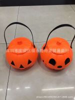 [COD] pumpkin portable with bucket props childrens toys bar window decoration ornaments