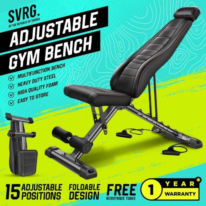Svarga Adjustable Gym Bench Kursi Fitness & Gym Bench Press