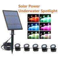 ♦ 1/2/3/5 Light RGB Solar Lights Underwater Swimming Outdoors IP65 Waterproof Solar Lawn Light Solar Power Light For Garden Path Pool Decoration