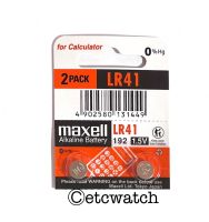 ถ่านกระดุม ถ่านปรอทวัดไข้ Maxell LR41 / AG3 / L736 2 ก้อน