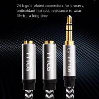 Audio Splitter Headphone Adapter High End Hifi 3.5mm Jack Cable  One Point Two Y Splitter Headset For PC Mobile Phone Tablet Etc Headphones Accessorie