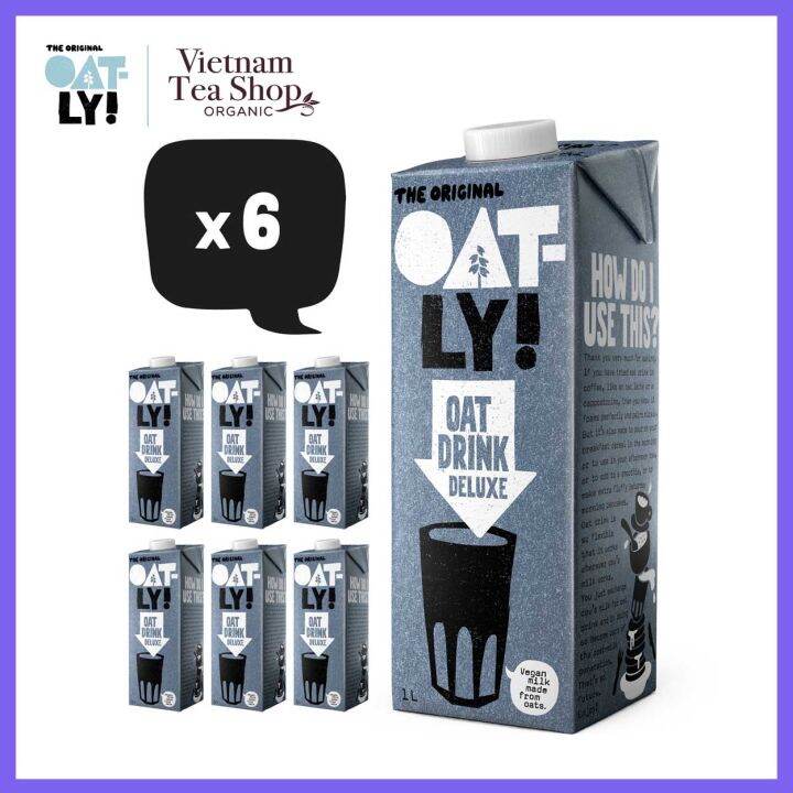 OATLY! Sữa yến mạch Oatly Oat Drink Deluxe (6 x 1L) Lazada.vn