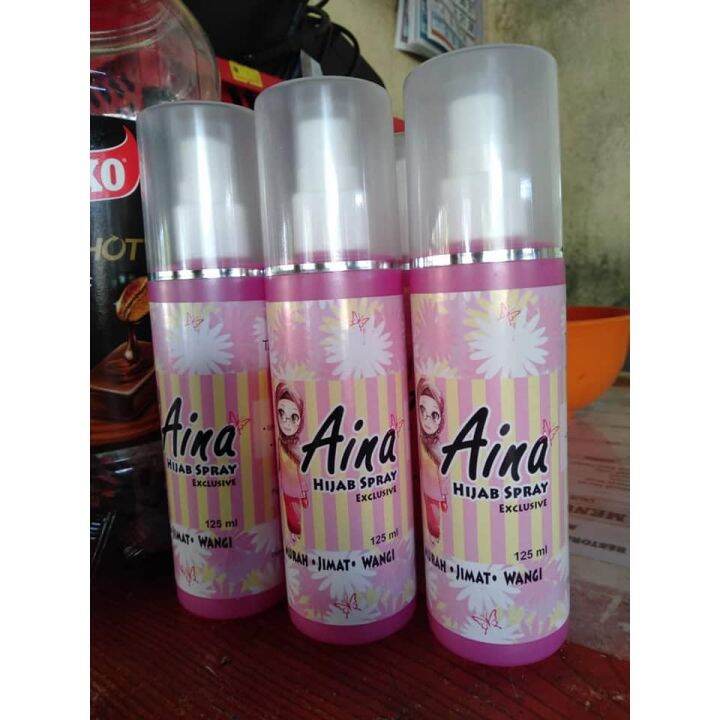 Aina Hijab Spray Tudung Awning Aina Hijab Pengeras Tudung Anti Kedut