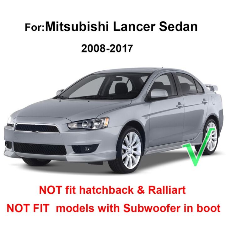สำหรับมิตซูบิชิแลนเซอร์อดีต9รถซีดานกาแลนต์ฟอร์ติส2007-2017ที่เก็บของซับช่องเก็บของท้ายรถผ้าคลุมปูพรมพรมเช็ดเท้า2008-2010-11