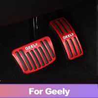 Aluminum Car Elerator Pedal Brake Pedal Cover For Geely Atlas Boyue Azkarra PRO Proton X70 Coolray SX11 2016-2020 2021 2022