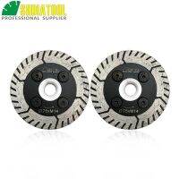 [HOT CHLXIWSHG 552] SHDIATOOL 2Pc Dia 75Mm/3 Quot; M14หรือ5/8 11หน้าแปลนเพชรตัด Grindng Disc Dual Saw Blade สำหรับหินแกรนิตหินอ่อนคอนกรีต