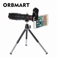 ORBMART 22X ตัวหนีบอเนกประสงค์4K HD กล้องโทรทรรศน์แบบ Telephoto โฟกัสคงที่โทรศัพท์มือถือสมาร์ทโฟนพร้อมกระเป๋าเก็บ