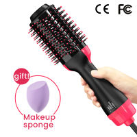 4 in 1 straightener hair blow dry hair curler Hair Dryer Hot Air Brush Styling Negative Ion Generator Hair Straightener Curler