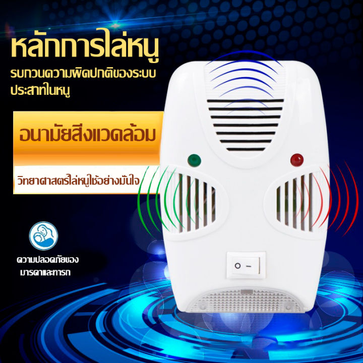 เครื่องไล่หนู-ยุง-มด-และแมลง-ครอบคลุมรัศมี-80-150-ตรม-ปลอดสารพิษไม่เป็นอันตรายต่อผู้ใช้งาน