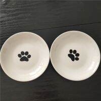 New Cute Patterns Ceramic Pet Bowl Cute Cat Bowl Food Basin Dog Pot Pet Eat Bowls Round Ceramic Bowls Feeders